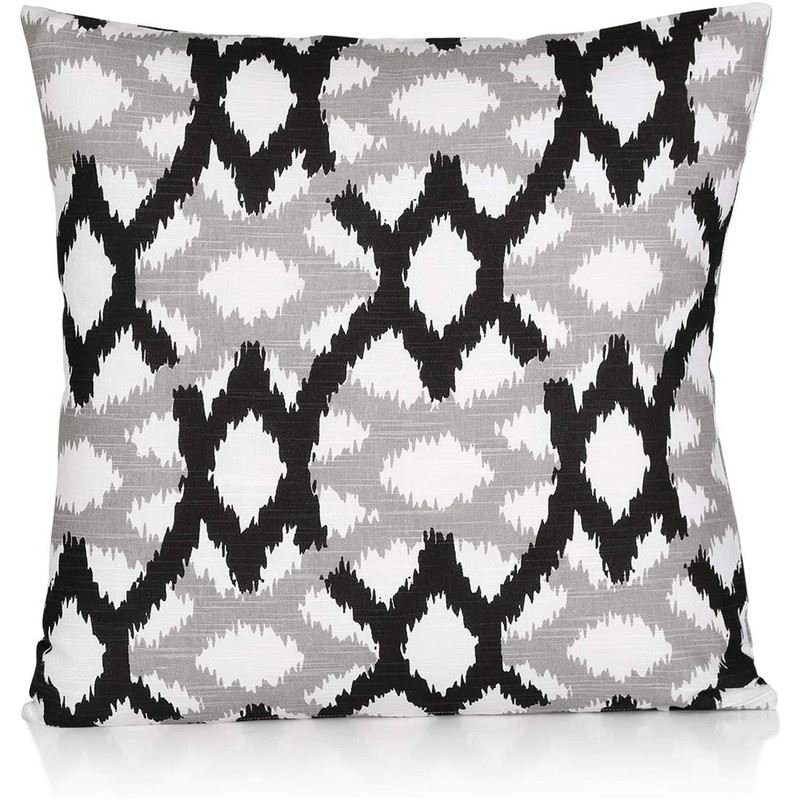 Pack of 4 Ikat Printed Double Sided Cushion Covers