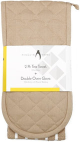 Oven Glove & Kitchen Tea Towels - Set of 3