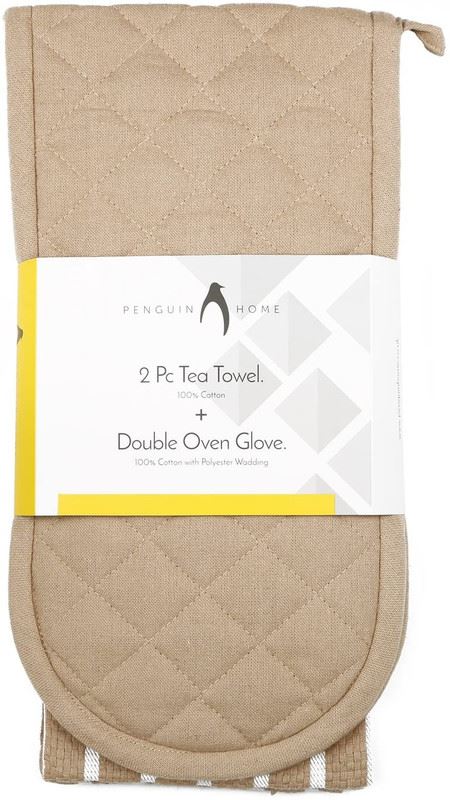 Oven Glove & Kitchen Tea Towels - Set of 3