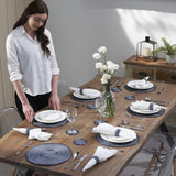 Tischsets, Untersetzer und Serviettenringe im Set – handgefertigte Glasperlen