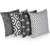 Pack of 4 Unique Printed Double Sided Cushion Covers