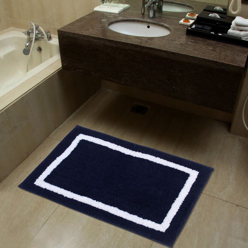 Reversible Bath Mat - Non Slip Microfibre Tufted