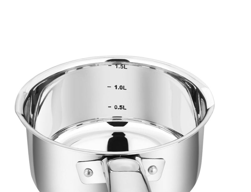 Stainless Steel Sauce Pan with Glass Lid