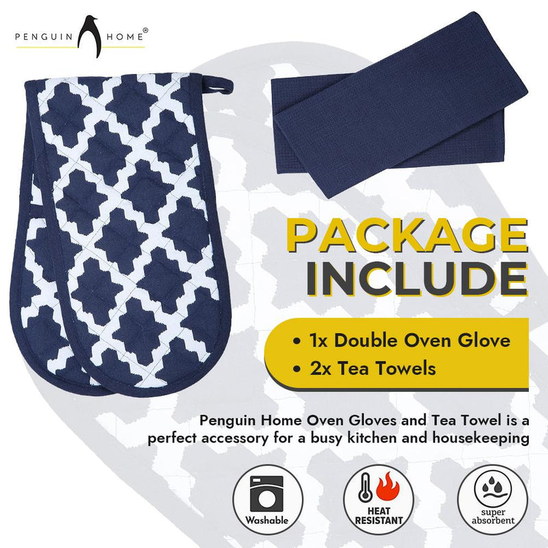 Oven Glove & Tea Towels Set