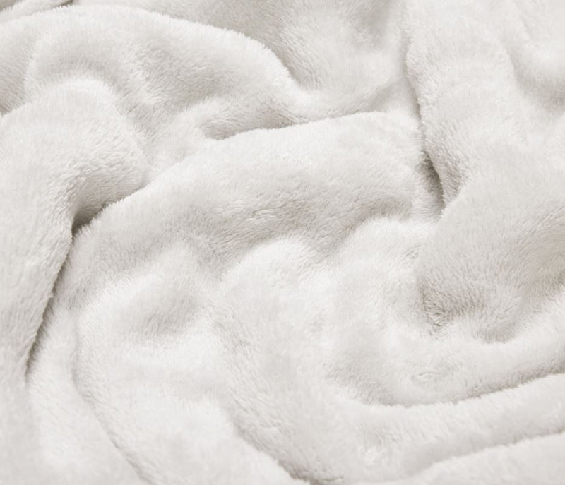 Solid Sherpa Blanket - Ultra Soft Warm & Fluffy - Size - Double