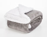 Reversible Blanket - Sherpa Flannel - Microfiber Ultra Soft - Size - Twin, Queen & King