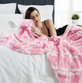 Printed Sherpa Blanket - Ultra Soft Warm & Fluffy - Size -  Double