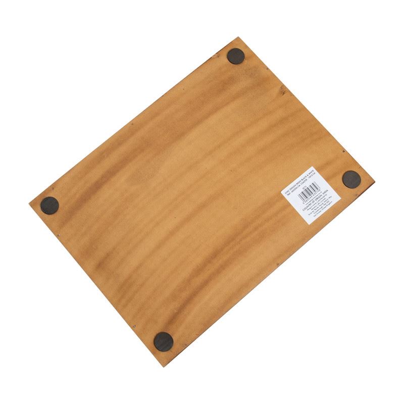 Serving Tray with Coasters Set - Checked Design