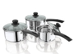Stainless Steel Sauce Pan with Glass Lid