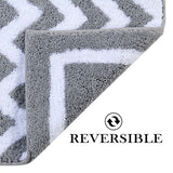 Reversible Bath Mat - Non Slip Microfibre Tufted