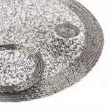 Tischsets, Untersetzer und Serviettenringe im Set – handgefertigte Glasperlen