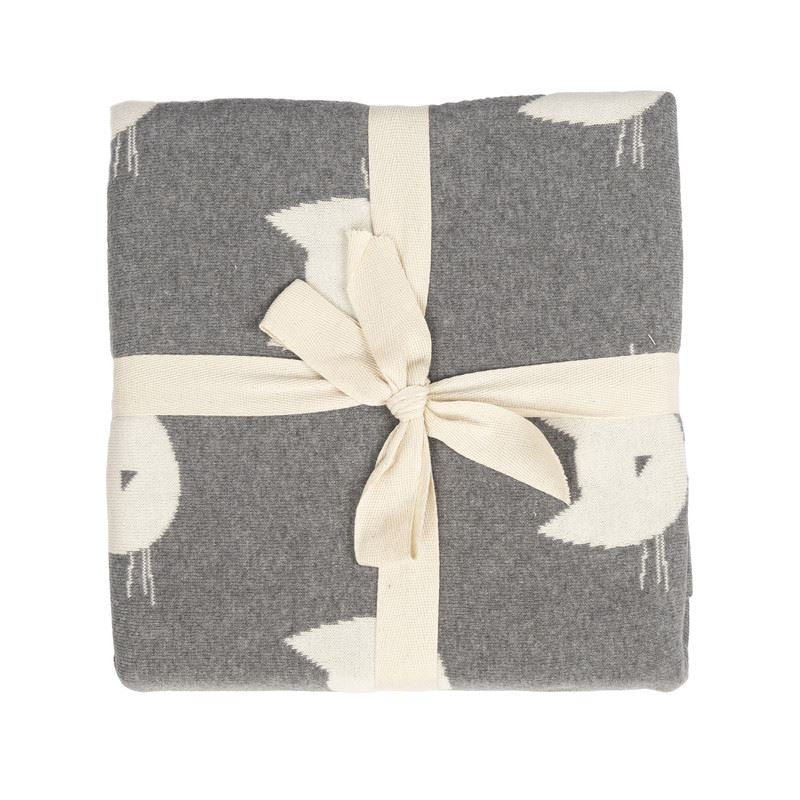 Pet Design Throw Blanket - Pure Cotton Knitted