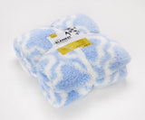 Printed Sherpa Blanket - Ultra Soft Warm & Fluffy - Size -  Double