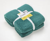 Solid Sherpa Blanket - Ultra Soft Warm & Fluffy - Size - Double