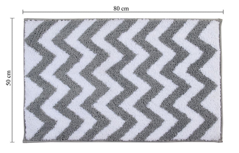 Reversible Bath Mat - Non Slip Microfibre Tufted