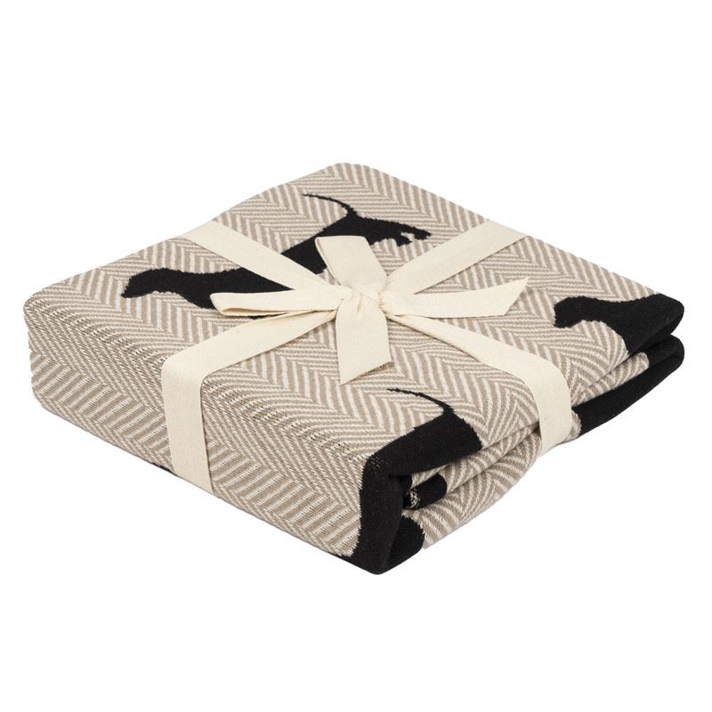 Pet Design Throw Blanket - Pure Cotton Knitted