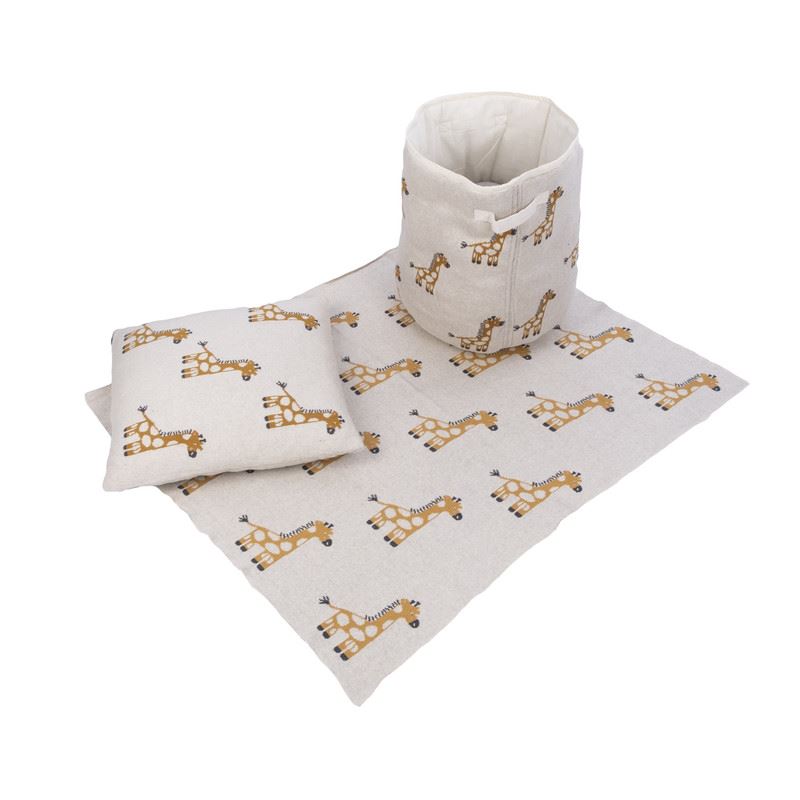 Basket, Cushion and Blanket Set