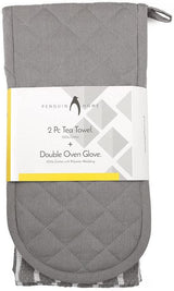 Oven Glove & Kitchen Tea Towels - Set of 3