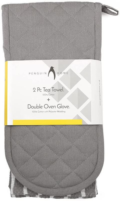 Oven Glove & Kitchen Tea Towels - Set of 3