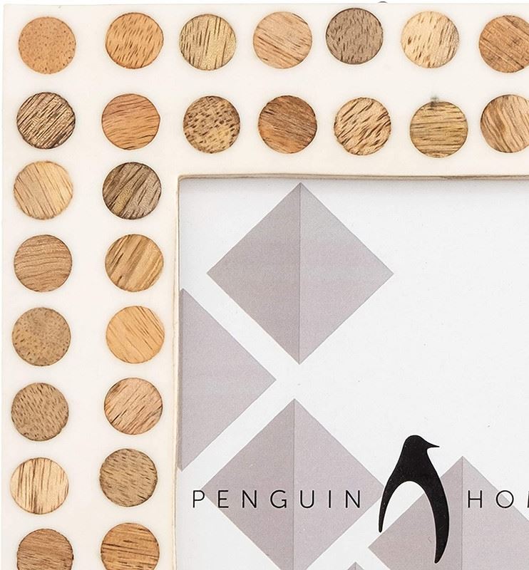 Fotorahmen - Polka Dot Design aus Holz