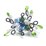 Serviettenringe - Floraler Stil mit Perlen