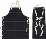 Denim Kitchen Apron - Stone Washed Cotton - 80 x 70 cm