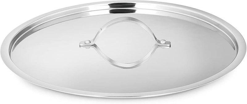 Bratpfannen aus Edelstahl mit Glasdeckel