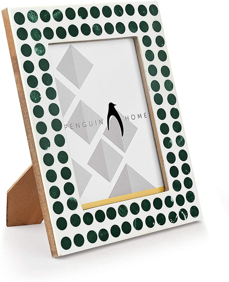Fotorahmen - Polka Dot Design aus Holz