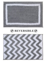 Reversible Bath Mat - Non Slip Microfibre Tufted