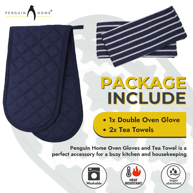 Oven Glove & Tea Towels Set