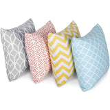 Set of 4 Double Sided Cushion Covers